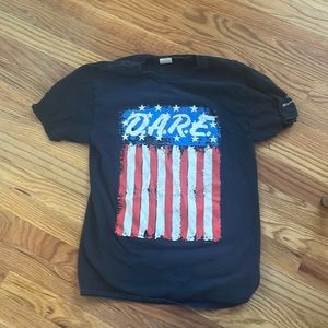 DARE tee shirt child’s size large but fits women size small, XS